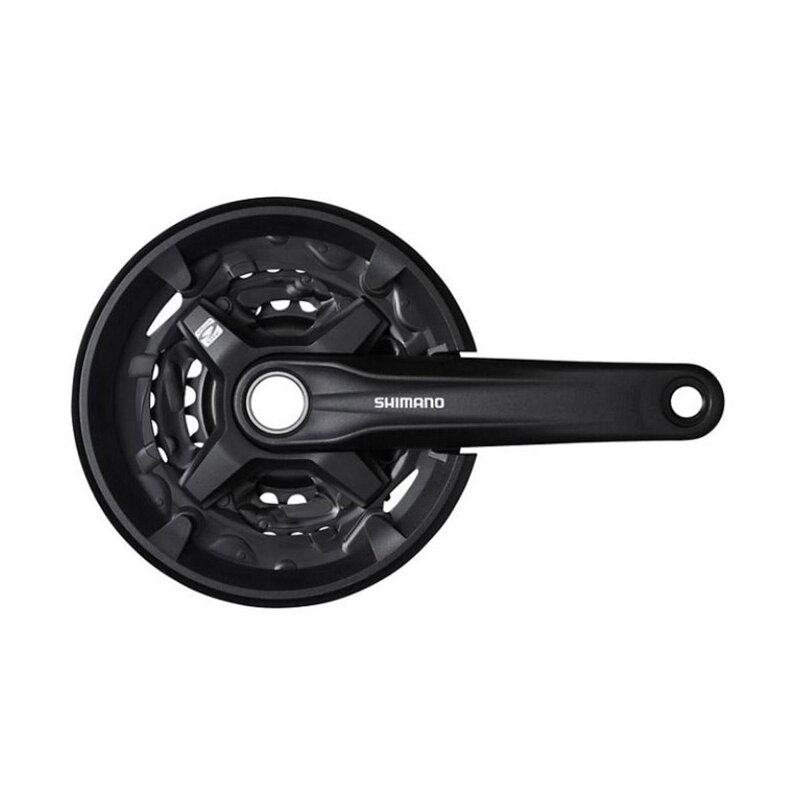 SHIMANO Cranks Altus FC-MT210 175mm 40/30/22 9-k. black with two-piece cover without bearing