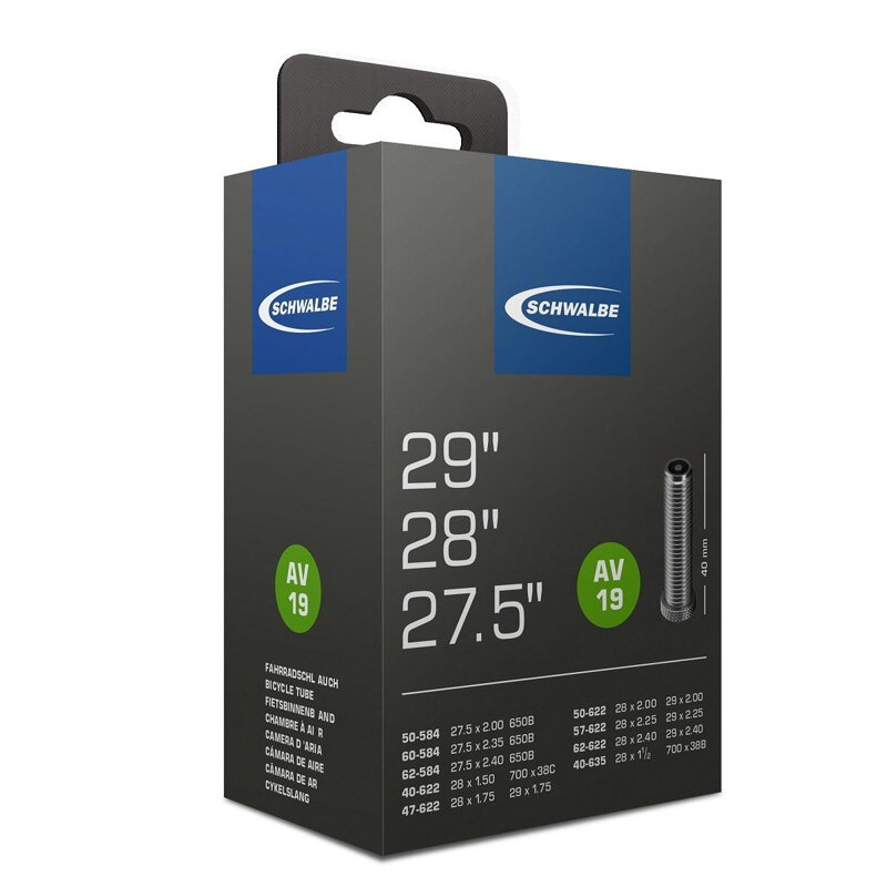 SCHWALBE Inner tube 27.5x2.00/2.35 29x1.75/2.40 AV 40mm SCHWALBE Inner tube 27.5x2.00/2.35 29x1.75/2.40 AV 40mm