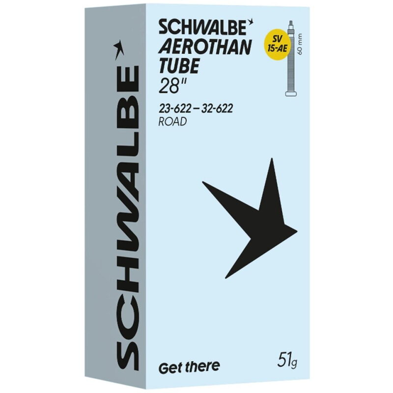 SCHWALBE Duša SV15-AE (23/32-622) 28x0.90–1.25 SV 60mm Aerothan 51g