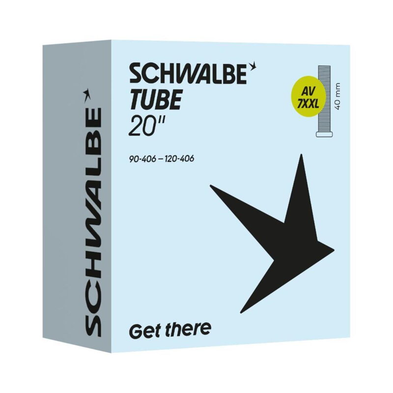 SCHWALBE Inner tube AV7XXL (90/120-406) 20x3.50–4.75 AV 40mm 310g