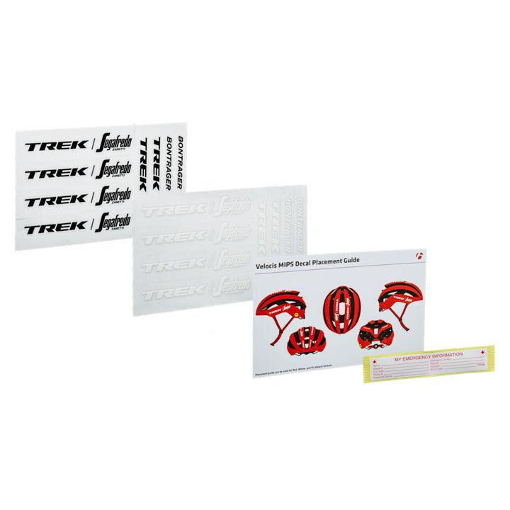 Bontrager Trek-Segafredo stickers for Velocis helmet Bontrager Trek-Segafredo stickers for Velocis helmet